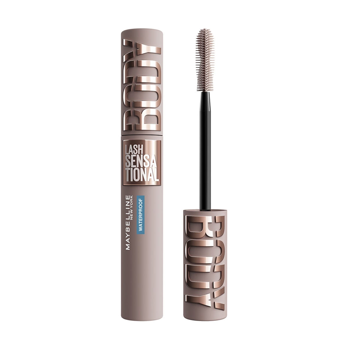 Водостійка туш для вій Maybelline New York Lash Sensational Waterproof Mascara Об'єм та підкручення, чорна, 8.4 мл